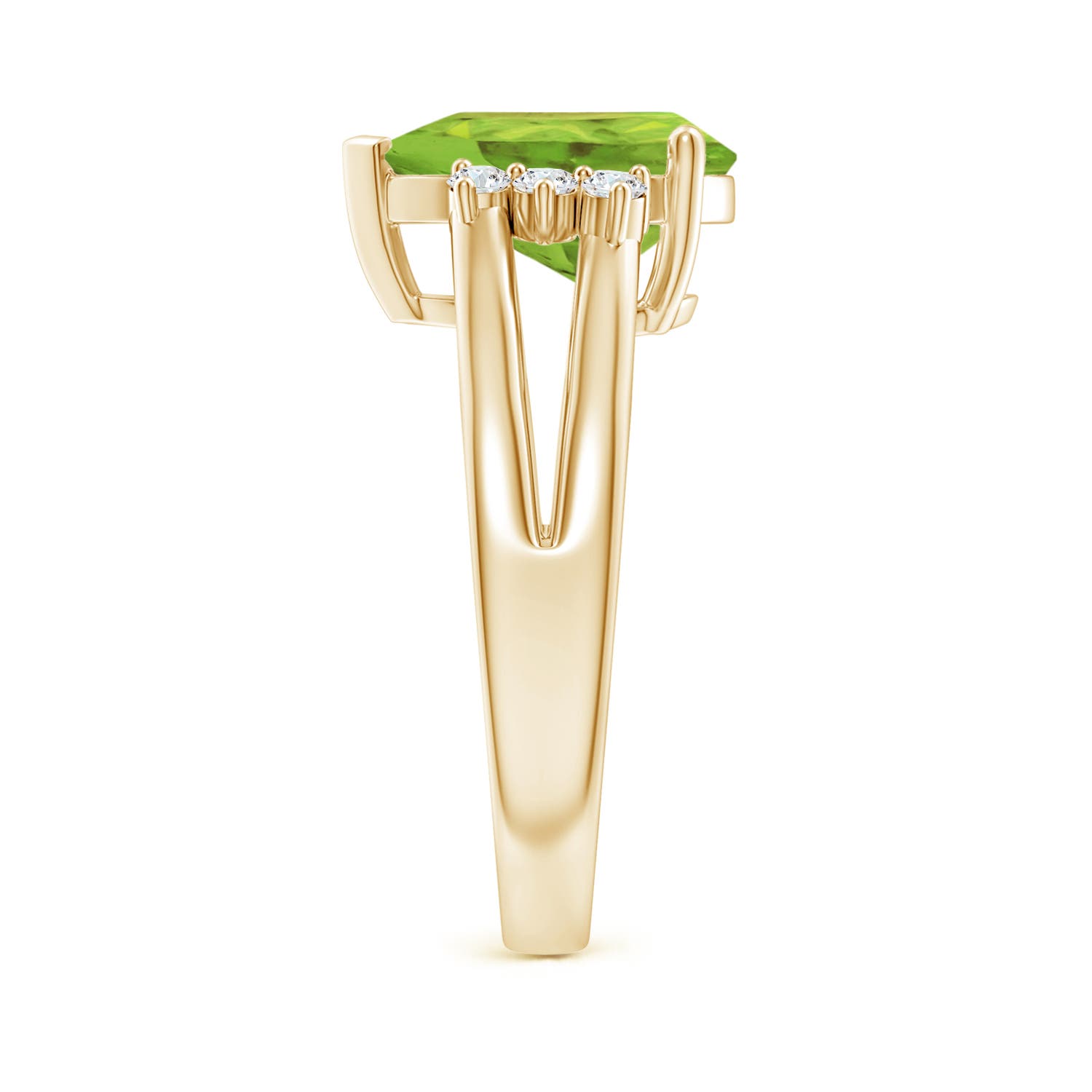 AA - Peridot / 3.57 CT / 14 KT Yellow Gold