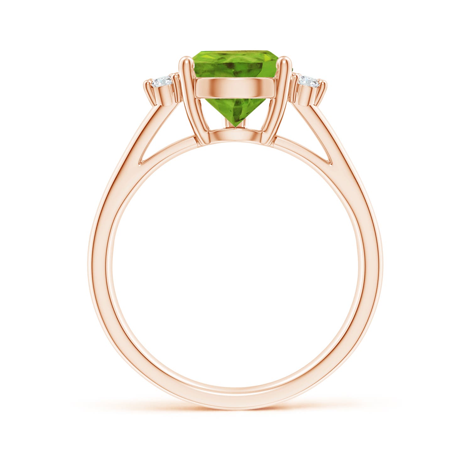 AAA - Peridot / 3.57 CT / 14 KT Rose Gold