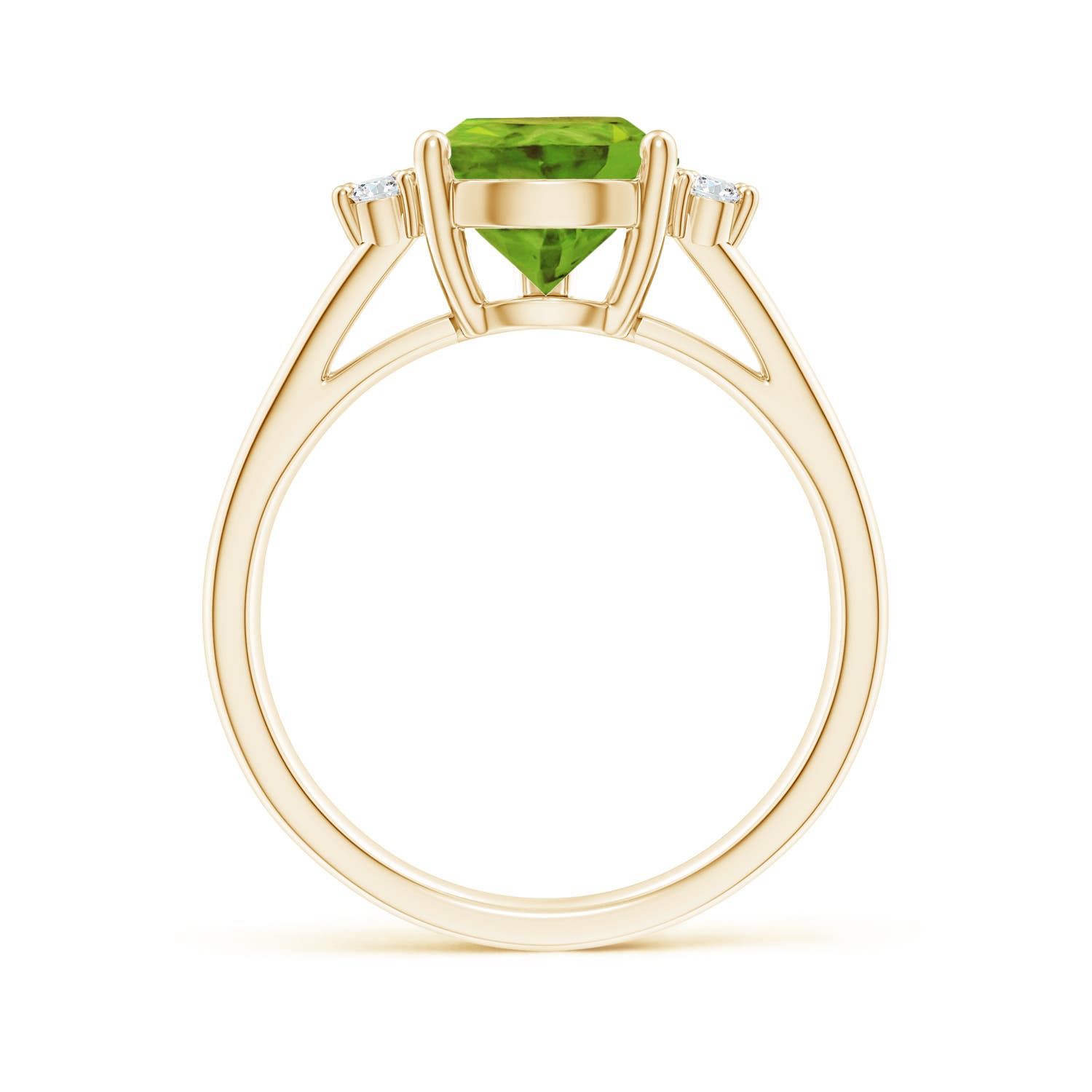 AAA - Peridot / 3.57 CT / 14 KT Yellow Gold