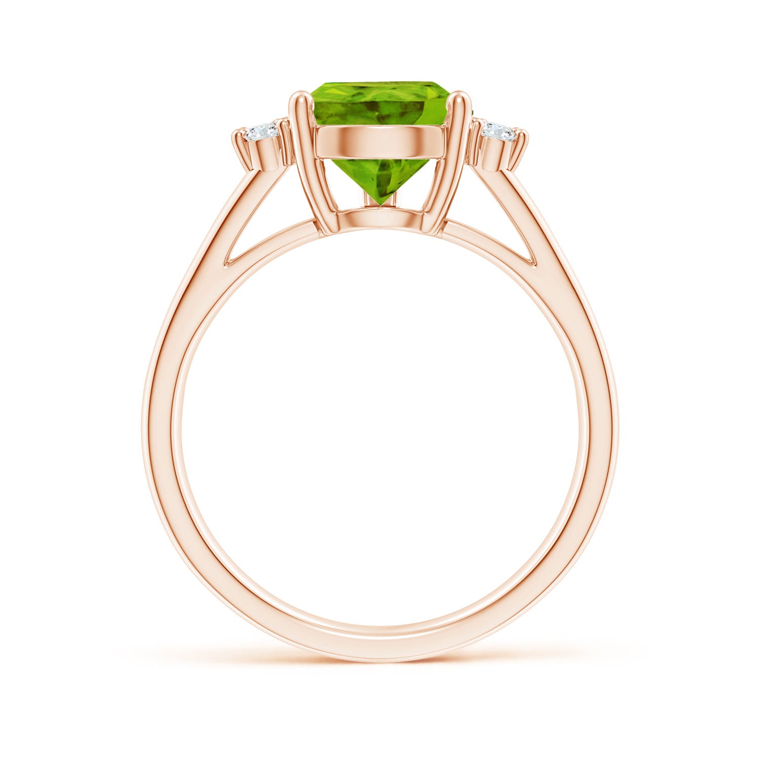 AAAA - Peridot / 3.57 CT / 14 KT Rose Gold