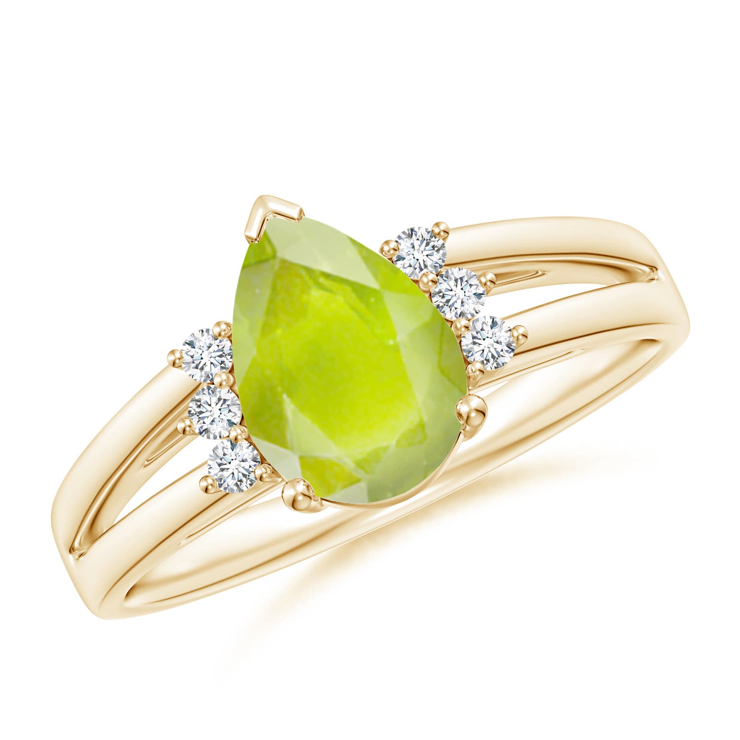 A - Peridot / 1.38 CT / 14 KT Yellow Gold