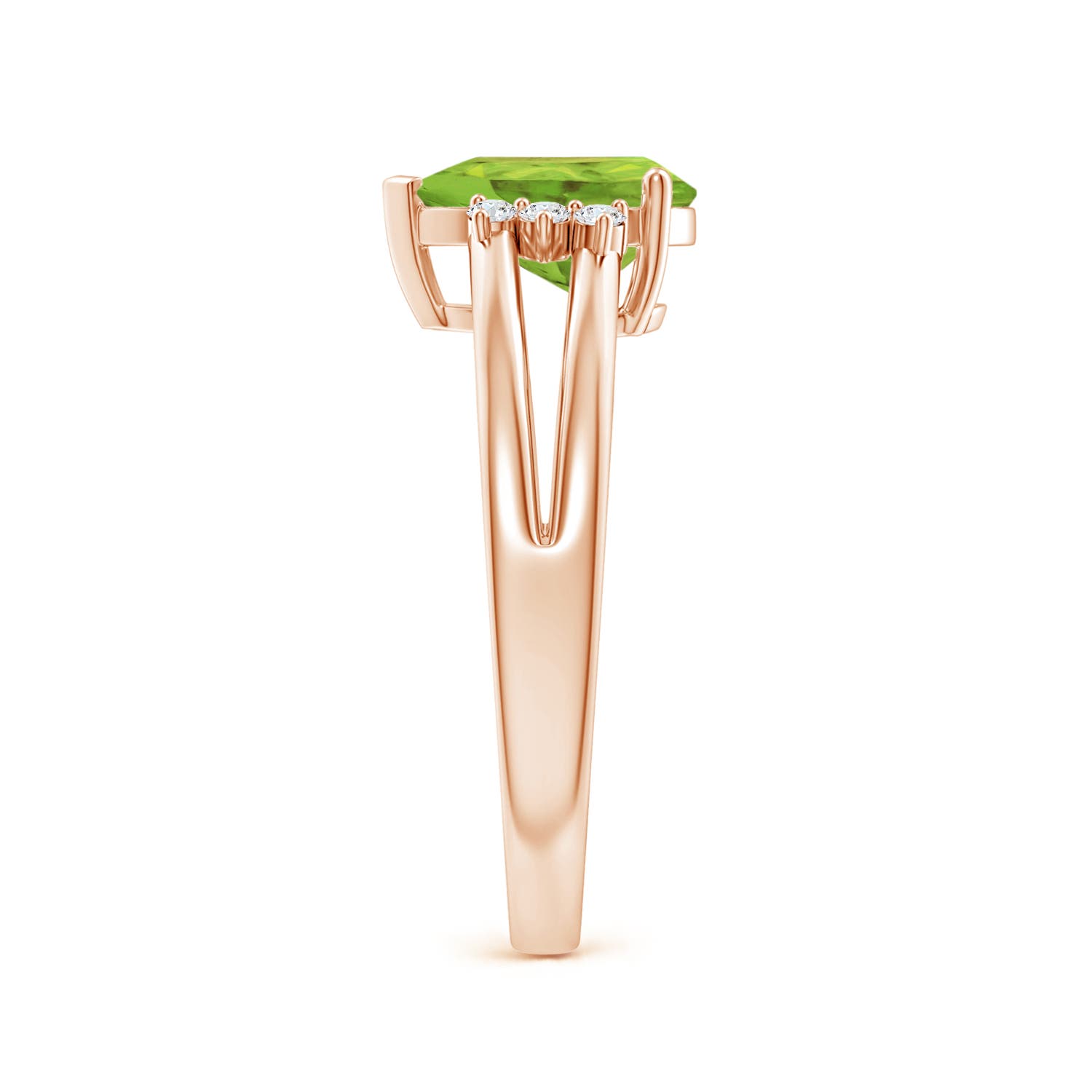 AA - Peridot / 1.38 CT / 14 KT Rose Gold