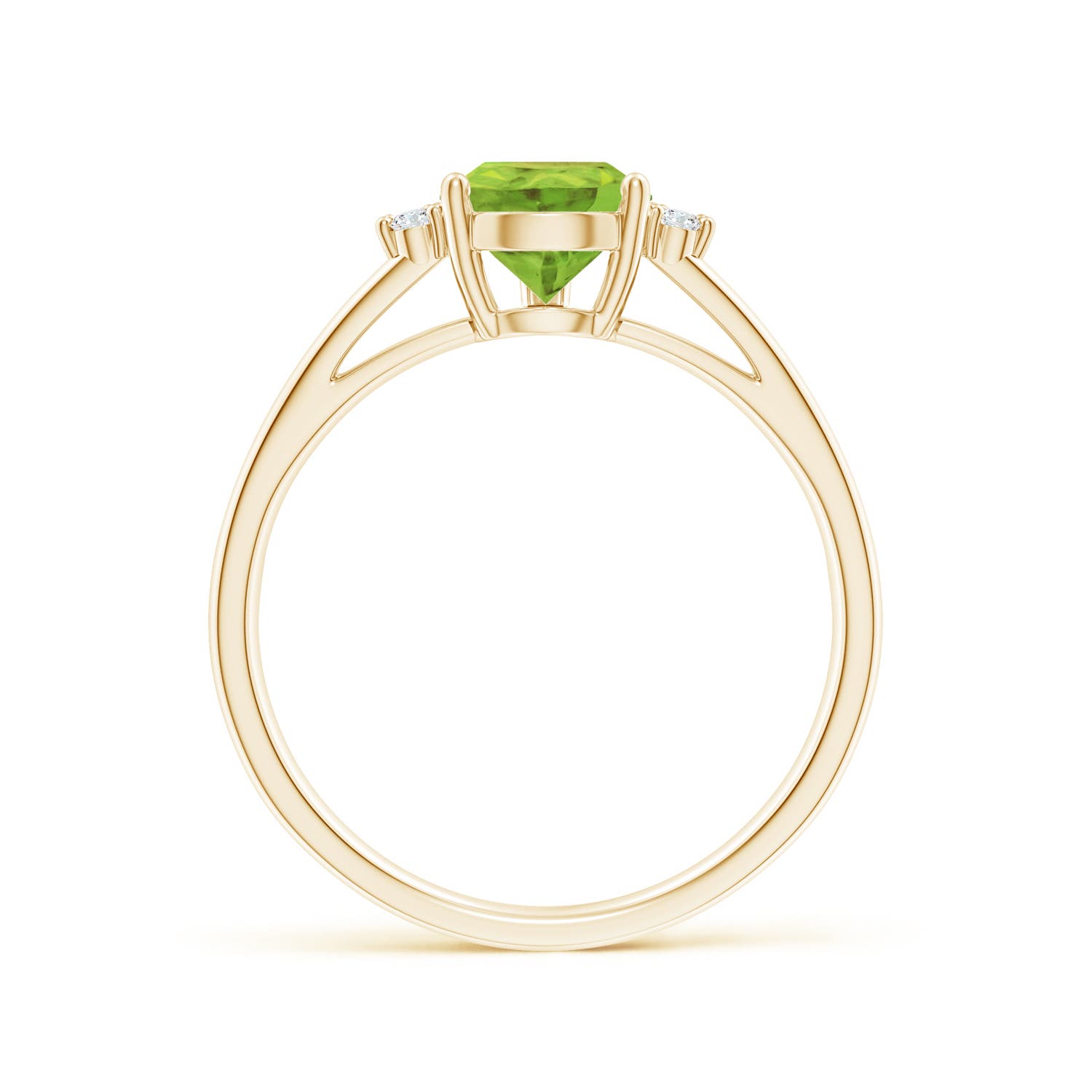 AA - Peridot / 1.38 CT / 14 KT Yellow Gold