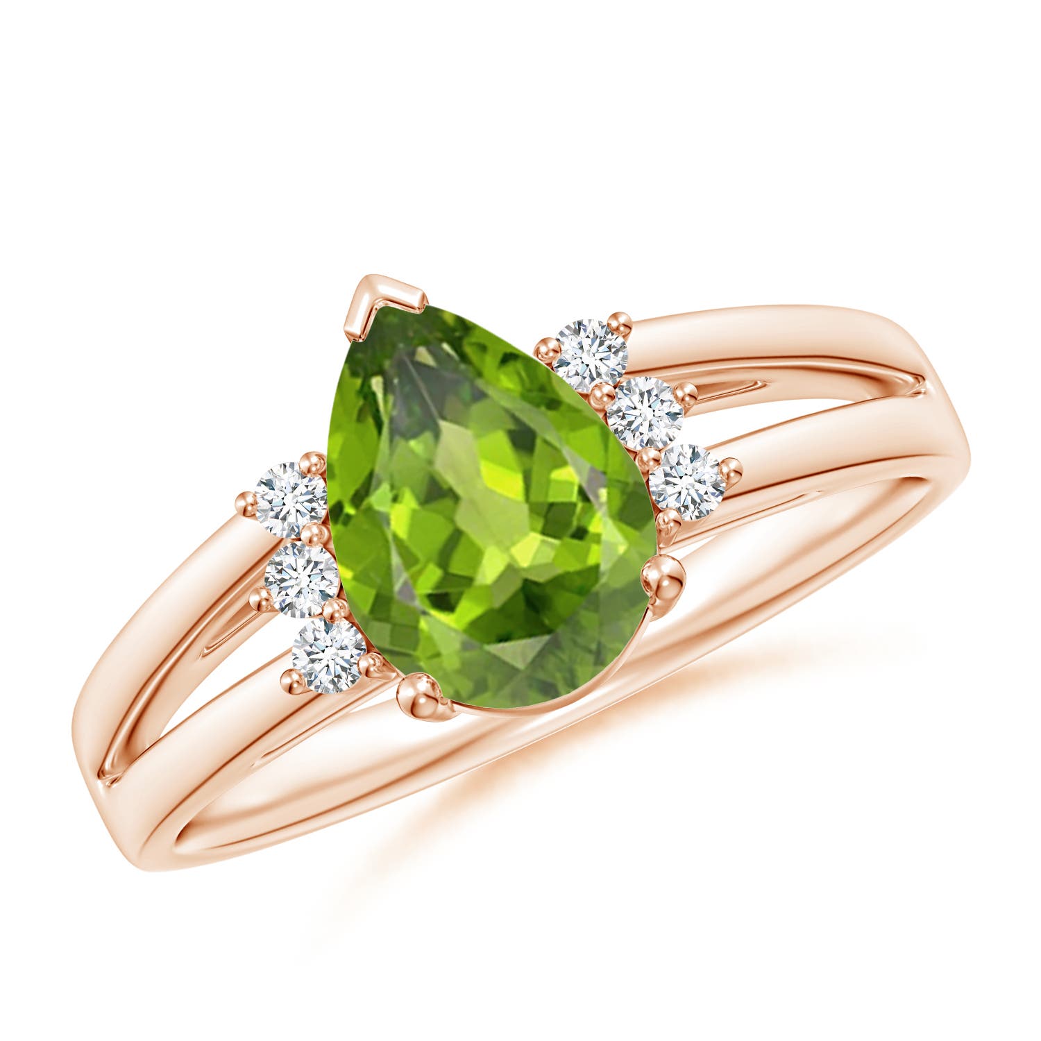 AAA - Peridot / 1.38 CT / 14 KT Rose Gold