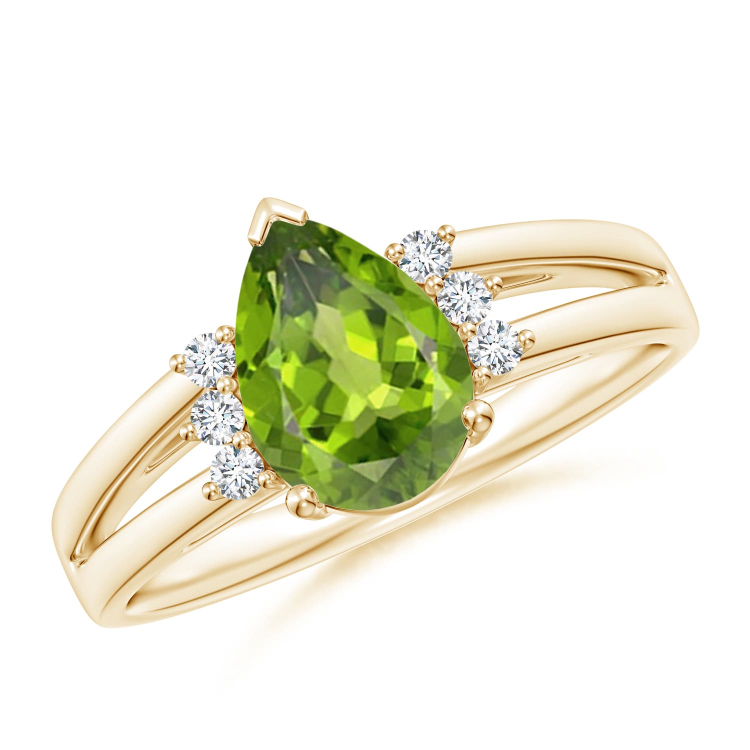 AAA - Peridot / 1.38 CT / 14 KT Yellow Gold