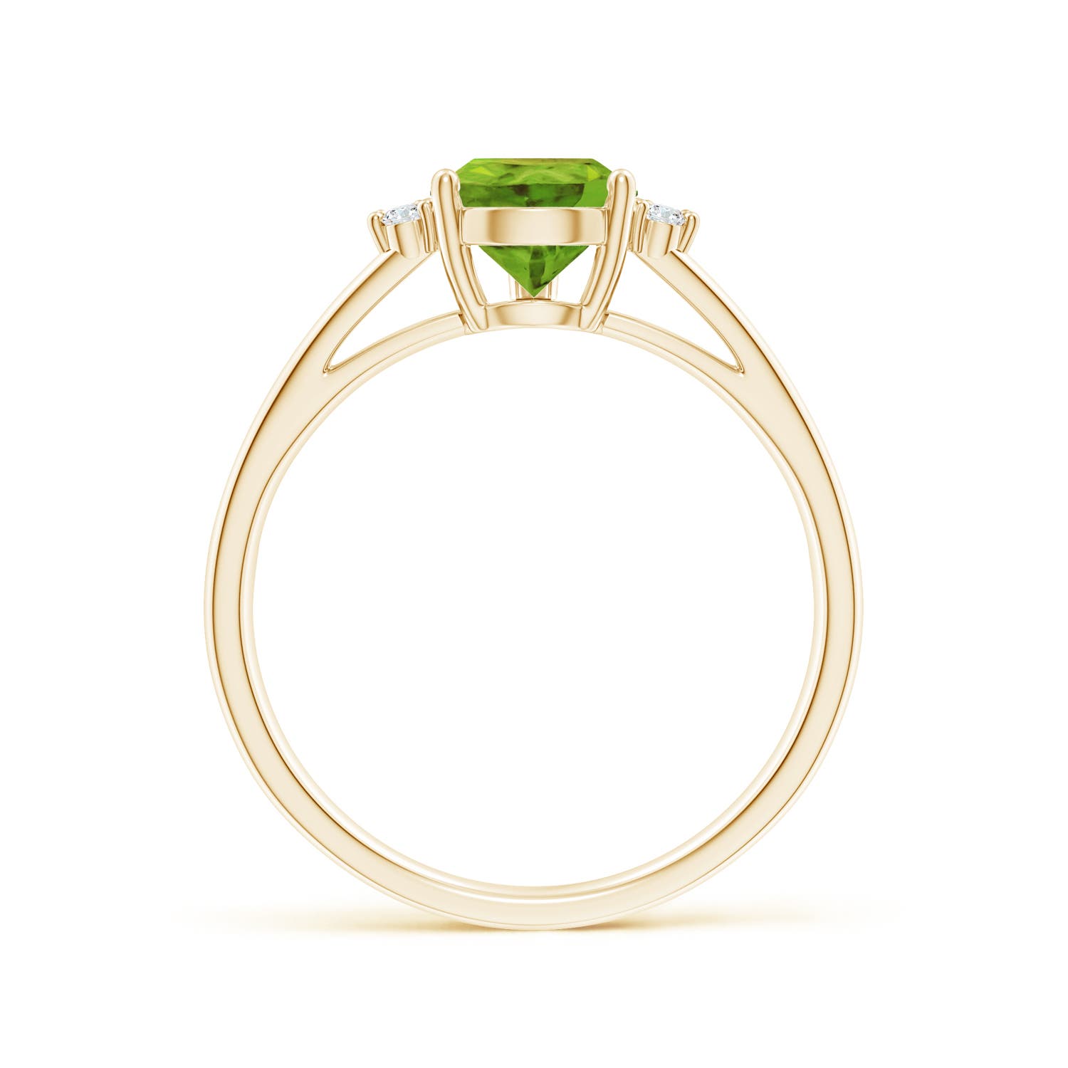 AAA - Peridot / 1.38 CT / 14 KT Yellow Gold