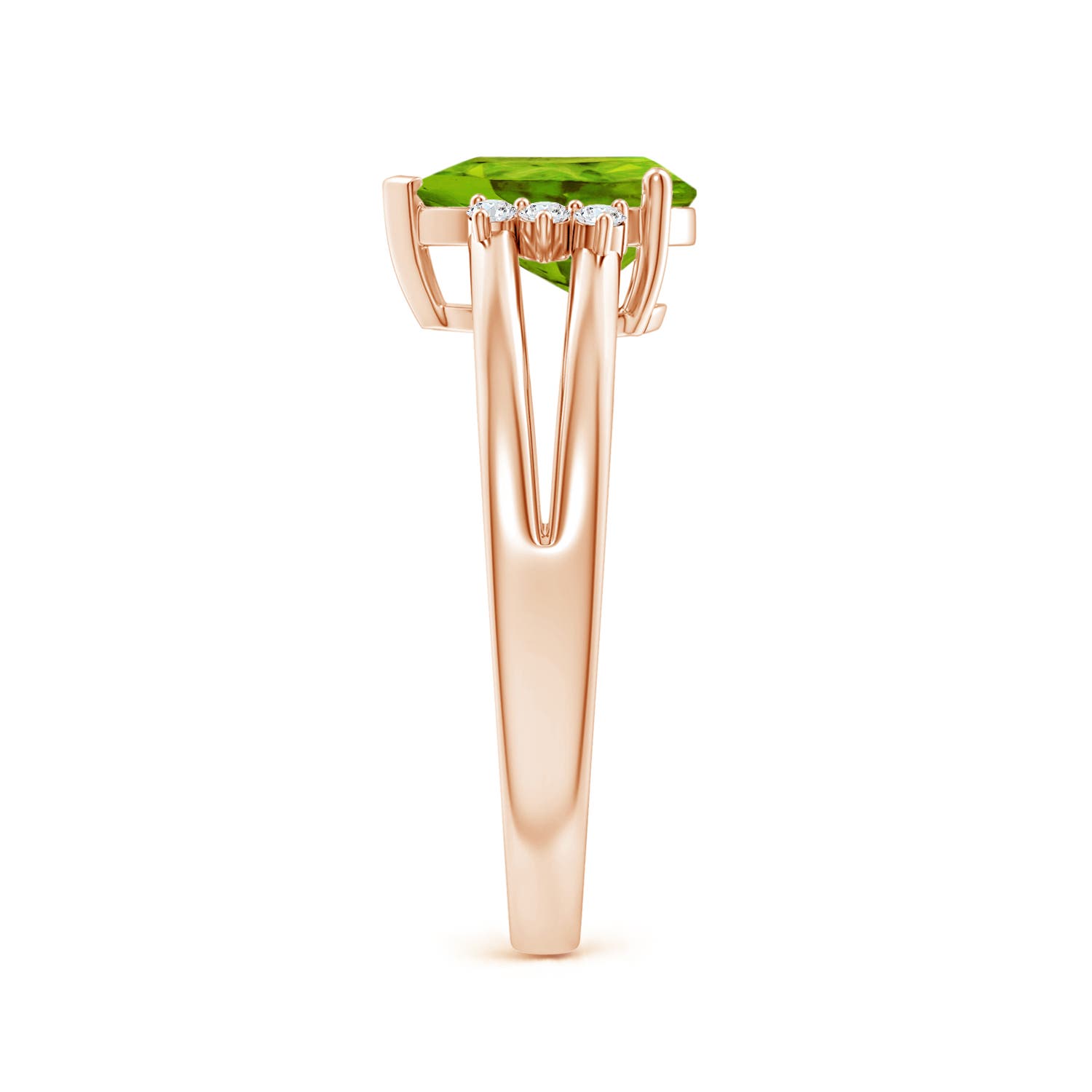 AAAA - Peridot / 1.38 CT / 14 KT Rose Gold