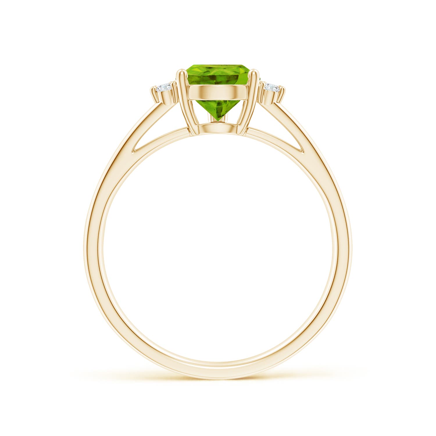 AAAA - Peridot / 1.38 CT / 14 KT Yellow Gold