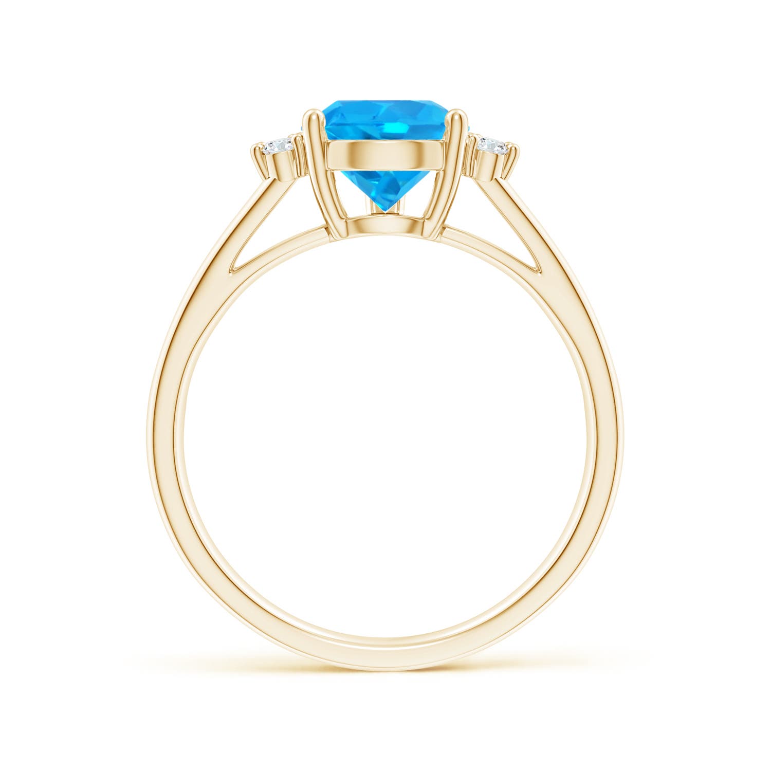 AAAA - Swiss Blue Topaz / 2.43 CT / 14 KT Yellow Gold