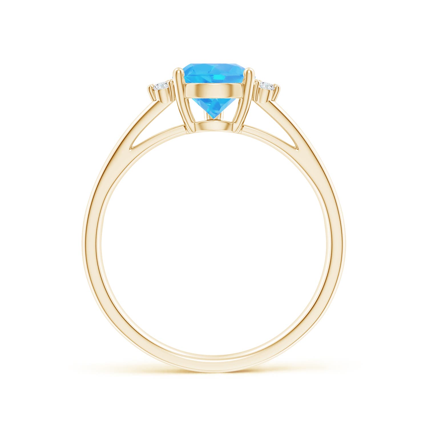 AA - Swiss Blue Topaz / 1.73 CT / 14 KT Yellow Gold