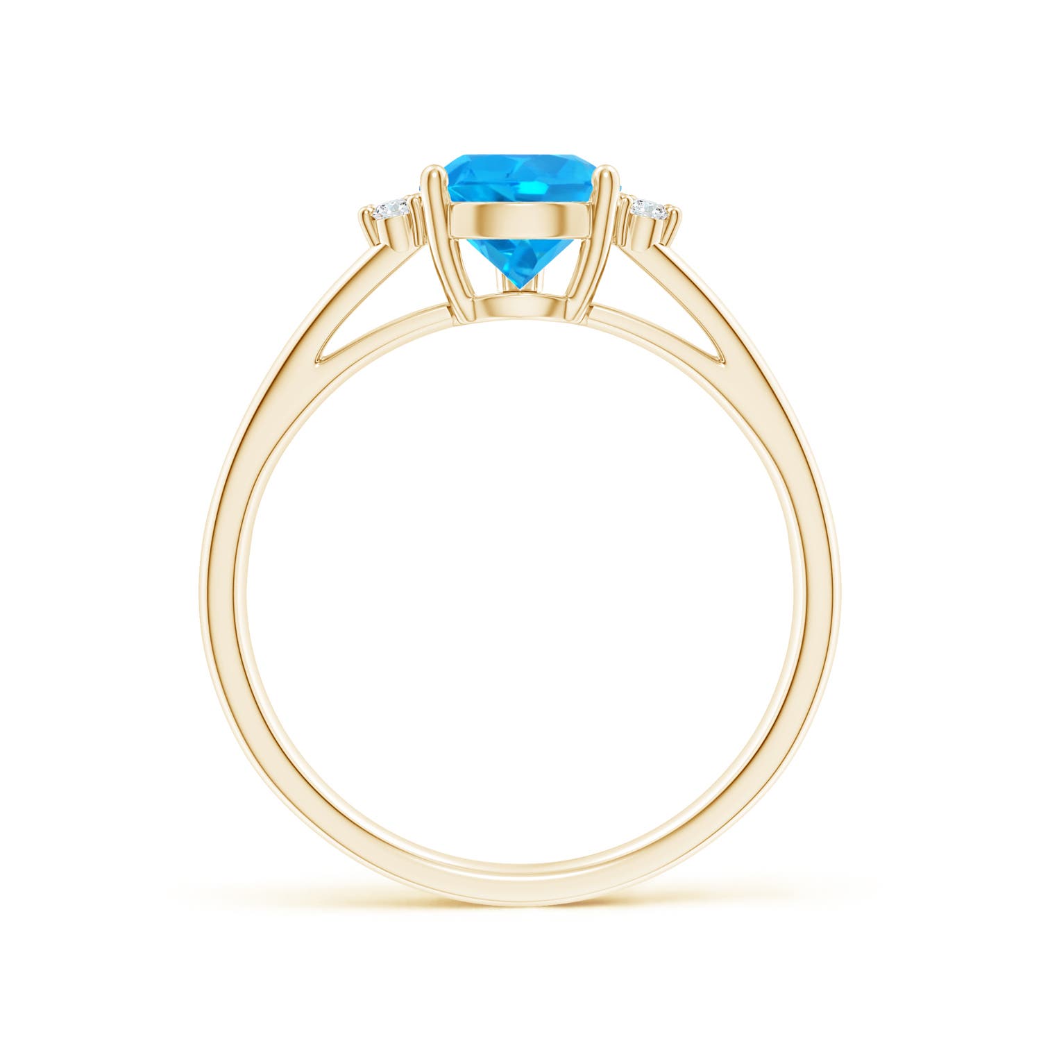 AAAA - Swiss Blue Topaz / 1.73 CT / 14 KT Yellow Gold