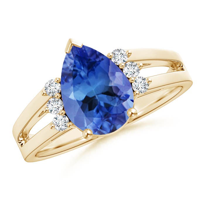 AA - Tanzanite / 2.08 CT / 14 KT Yellow Gold