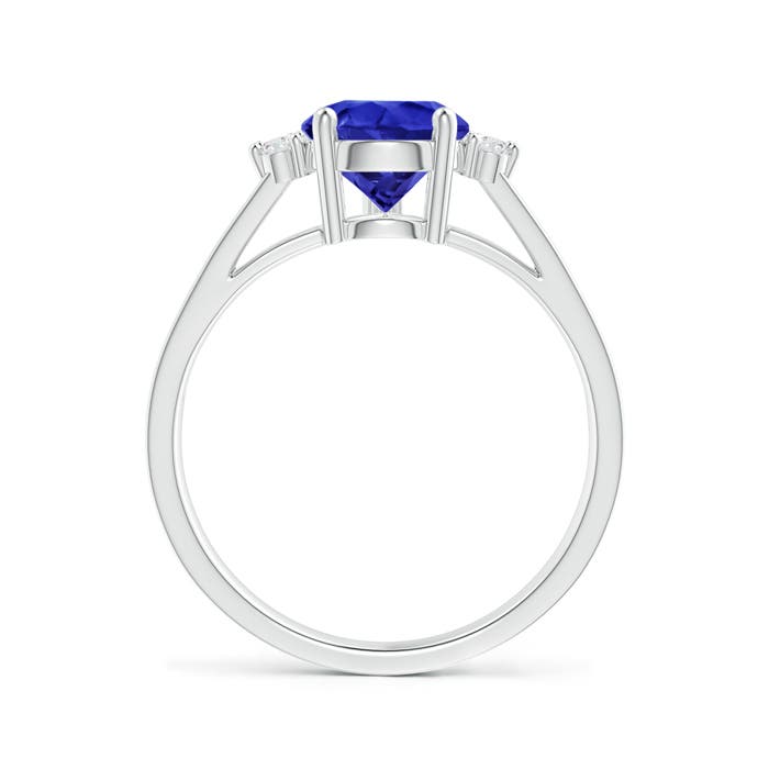 AAA - Tanzanite / 2.08 CT / 14 KT White Gold