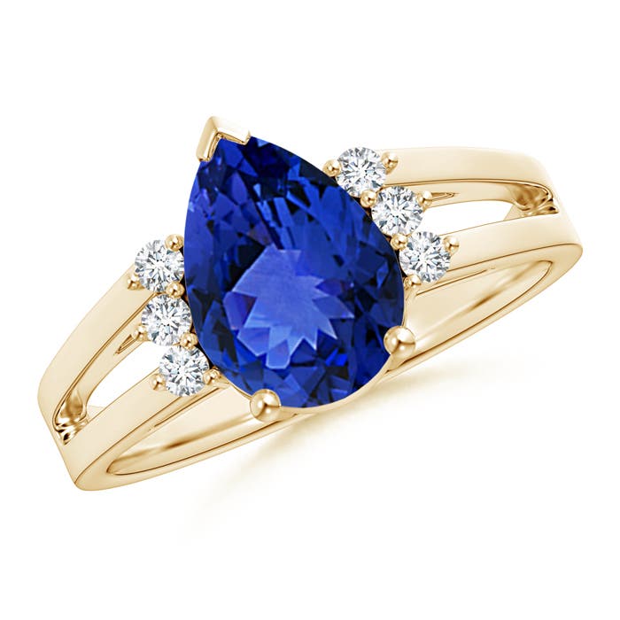 AAA - Tanzanite / 2.08 CT / 14 KT Yellow Gold