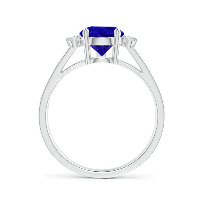 AAAA - Tanzanite / 2.08 CT / 14 KT White Gold