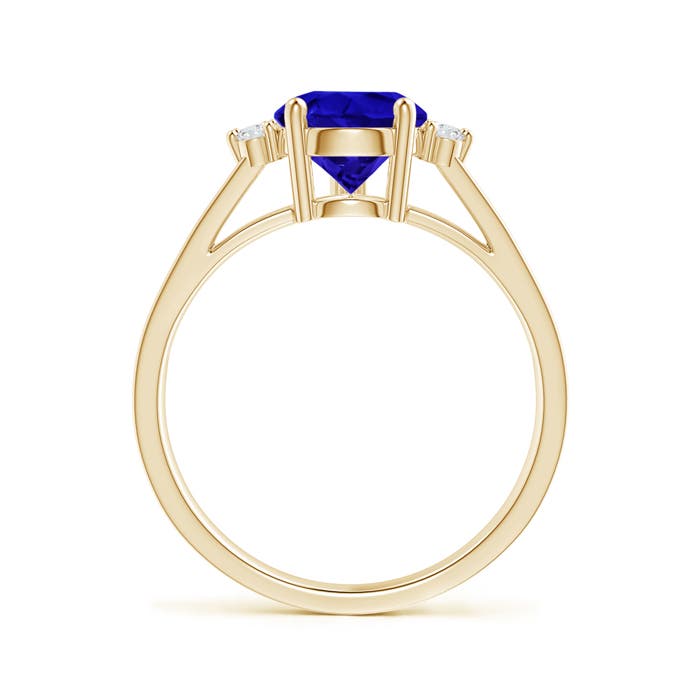 AAAA - Tanzanite / 2.08 CT / 14 KT Yellow Gold