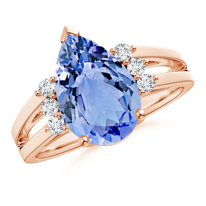 A - Tanzanite / 3.27 CT / 14 KT Rose Gold