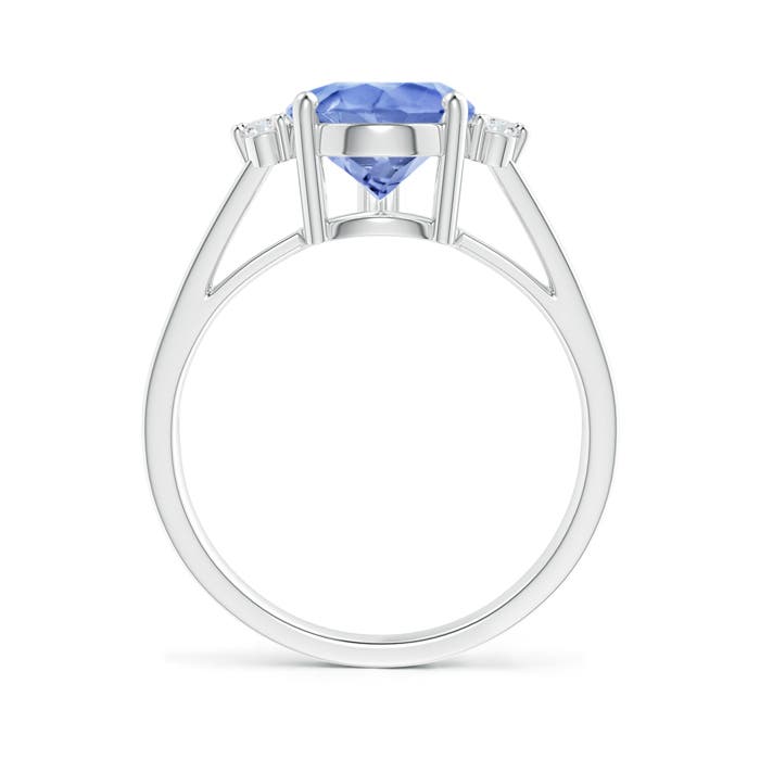 A - Tanzanite / 3.27 CT / 14 KT White Gold