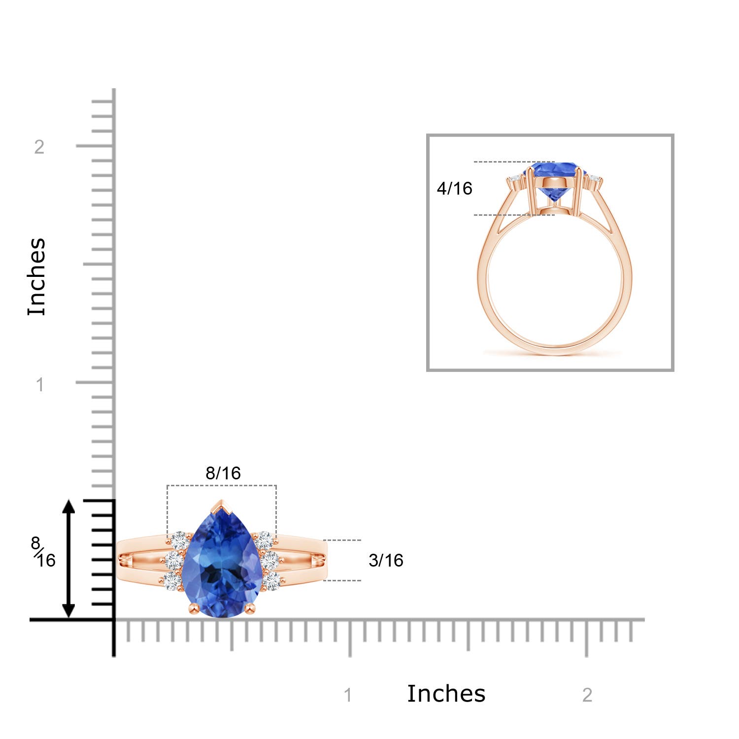 AA - Tanzanite / 3.27 CT / 14 KT Rose Gold