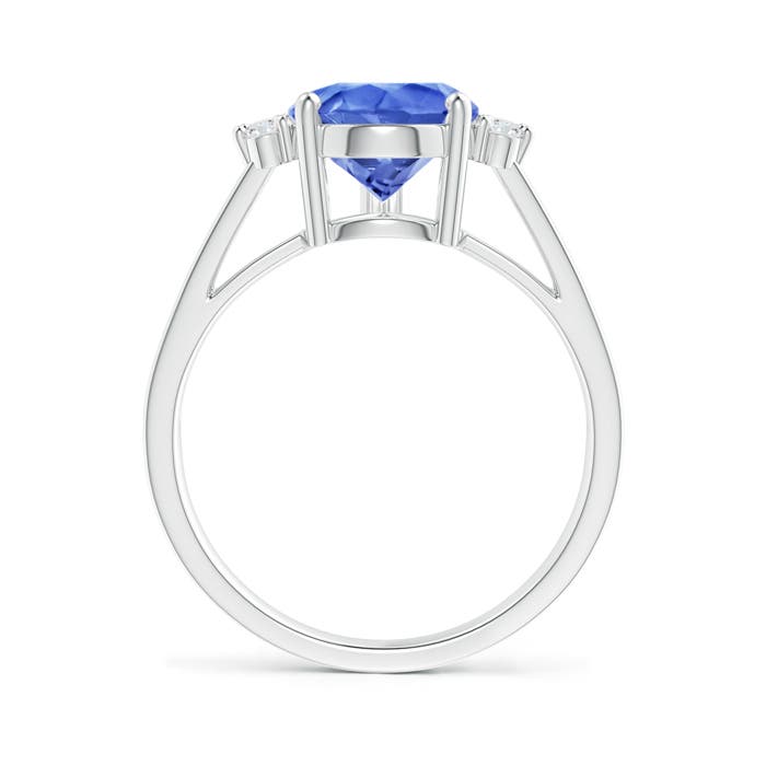 AA - Tanzanite / 3.27 CT / 14 KT White Gold