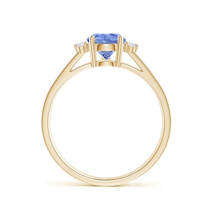 A - Tanzanite / 1.38 CT / 14 KT Yellow Gold