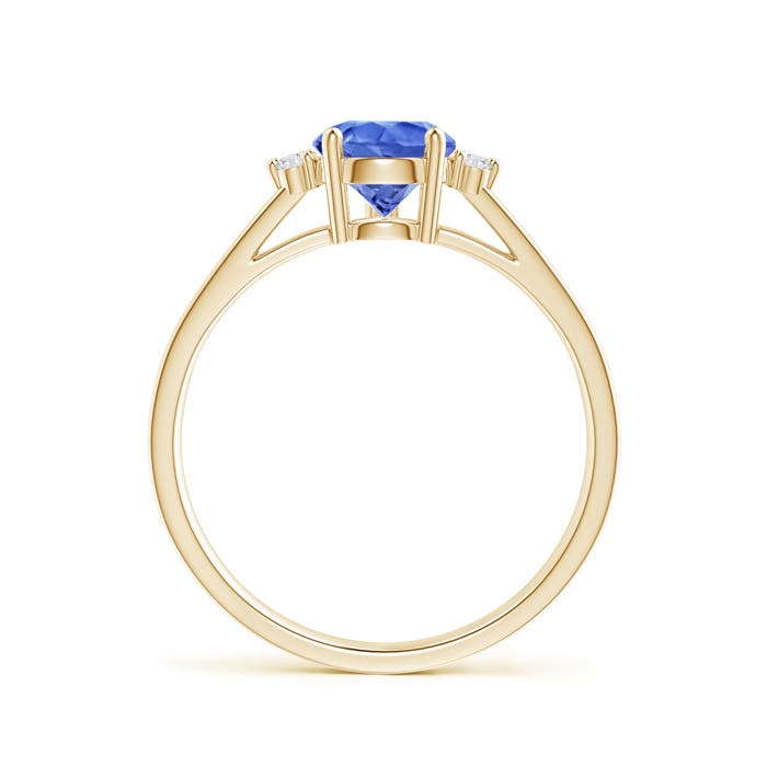 AA - Tanzanite / 1.38 CT / 14 KT Yellow Gold