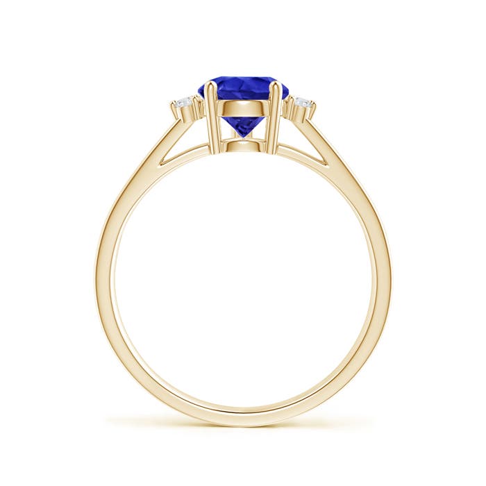 AAA - Tanzanite / 1.38 CT / 14 KT Yellow Gold