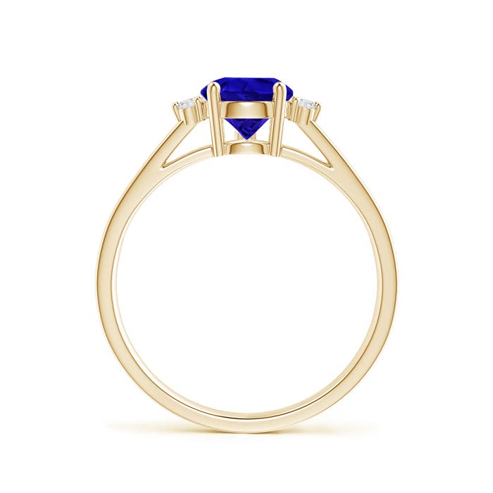 AAAA - Tanzanite / 1.38 CT / 14 KT Yellow Gold