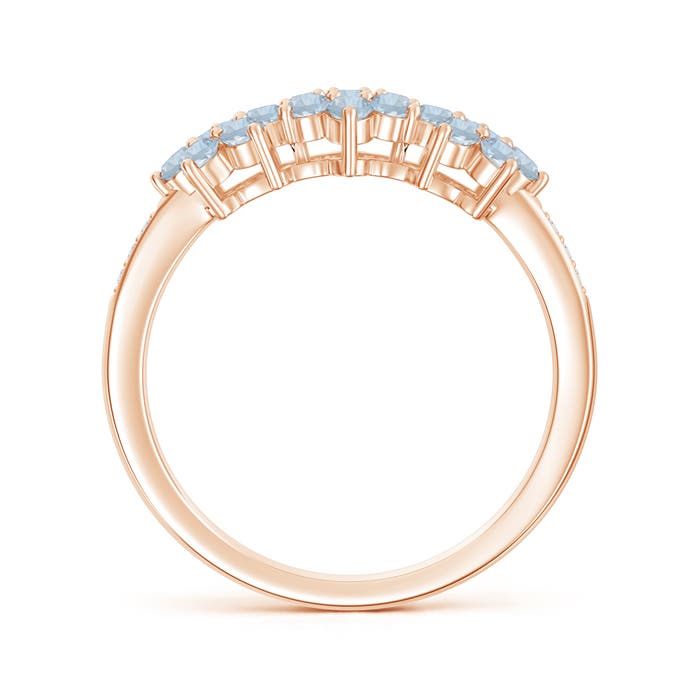 A - Aquamarine / 0.66 CT / 14 KT Rose Gold