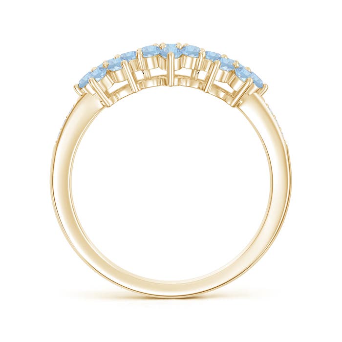 AA - Aquamarine / 0.66 CT / 14 KT Yellow Gold