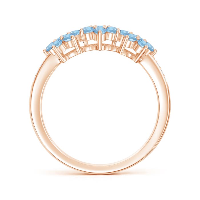 AAA - Aquamarine / 0.66 CT / 14 KT Rose Gold