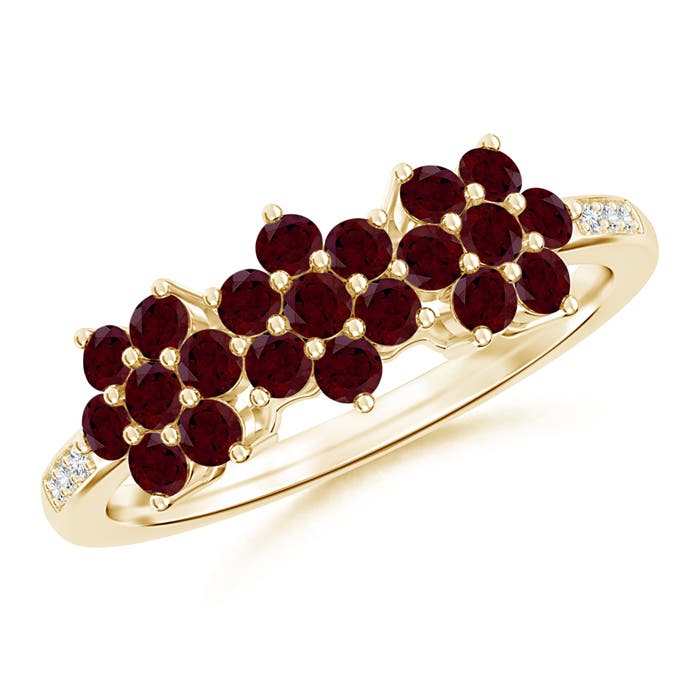 A - Garnet / 0.87 CT / 14 KT Yellow Gold