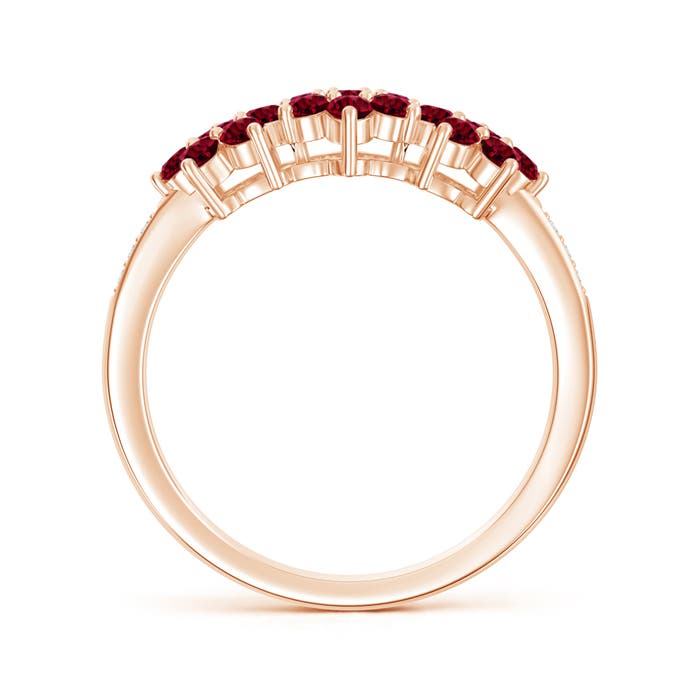 AAA - Garnet / 0.87 CT / 14 KT Rose Gold