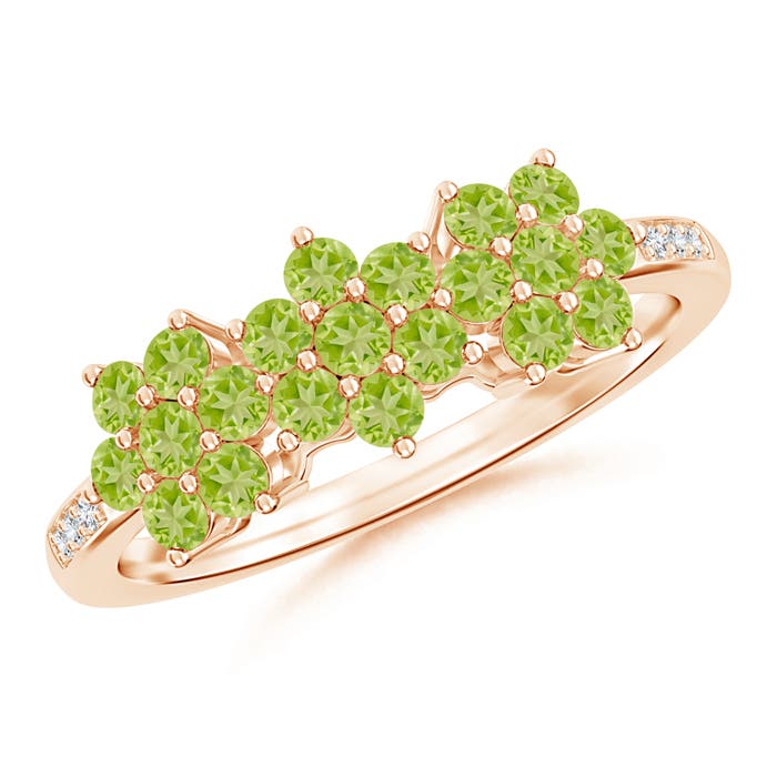 AA - Peridot / 0.87 CT / 14 KT Rose Gold