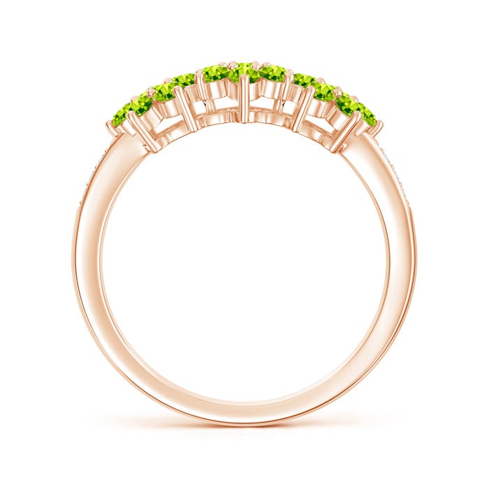 AAA - Peridot / 0.87 CT / 14 KT Rose Gold