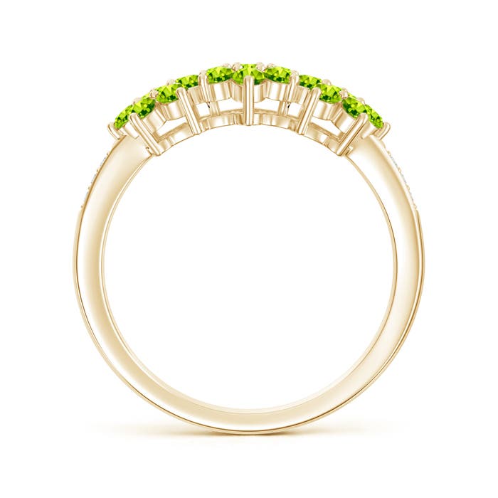 AAA - Peridot / 0.87 CT / 14 KT Yellow Gold