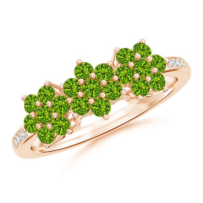 AAAA - Peridot / 0.87 CT / 14 KT Rose Gold