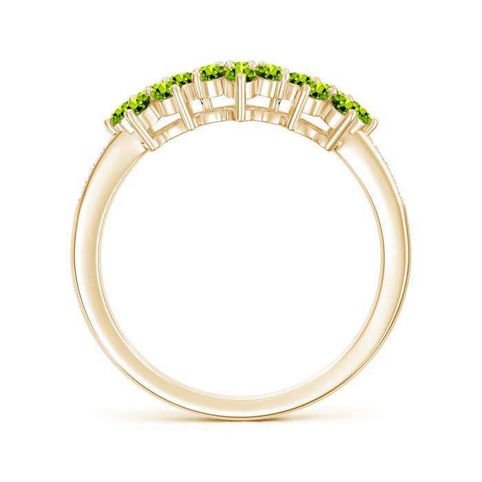 AAAA - Peridot / 0.87 CT / 14 KT Yellow Gold