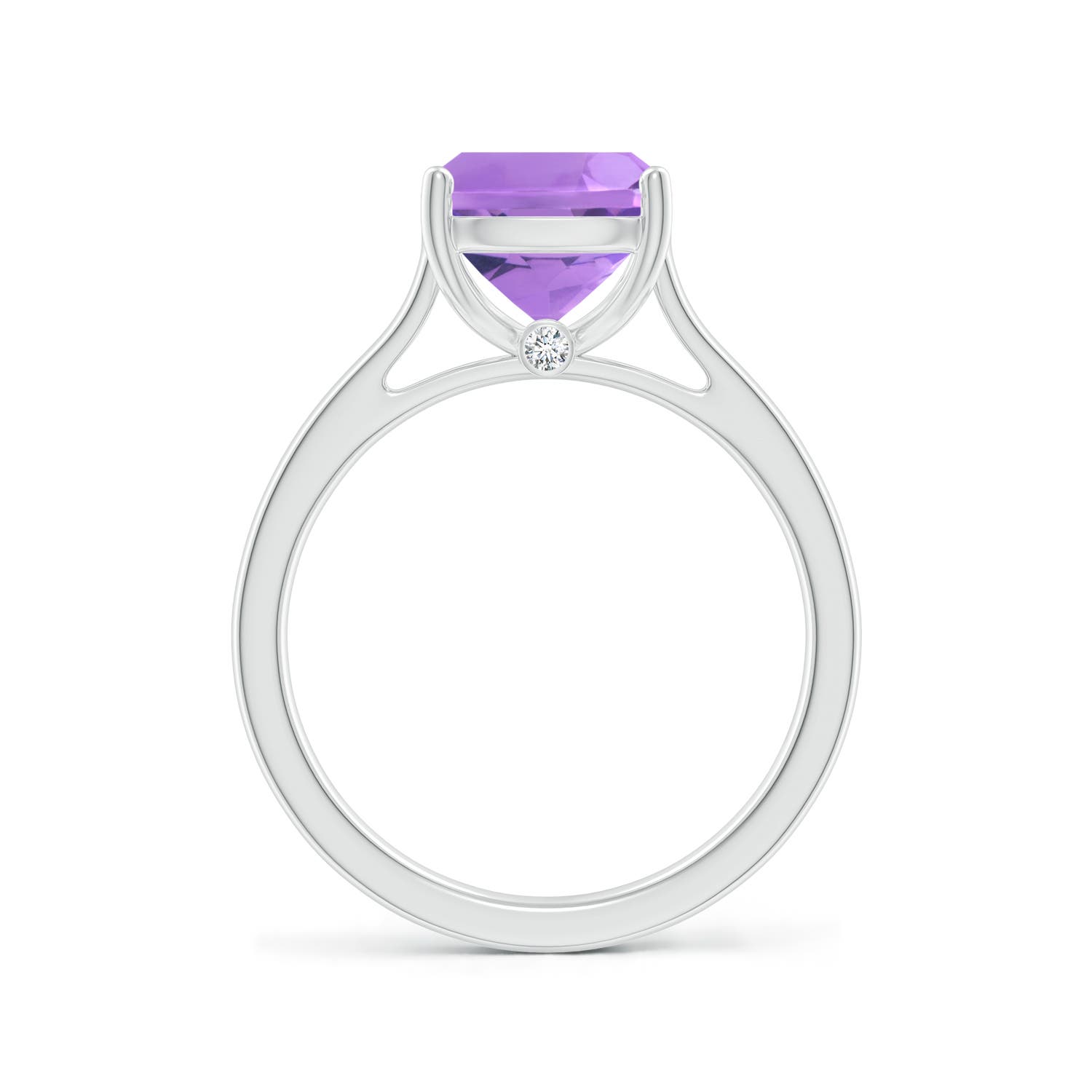 A - Amethyst / 2.72 CT / 14 KT White Gold