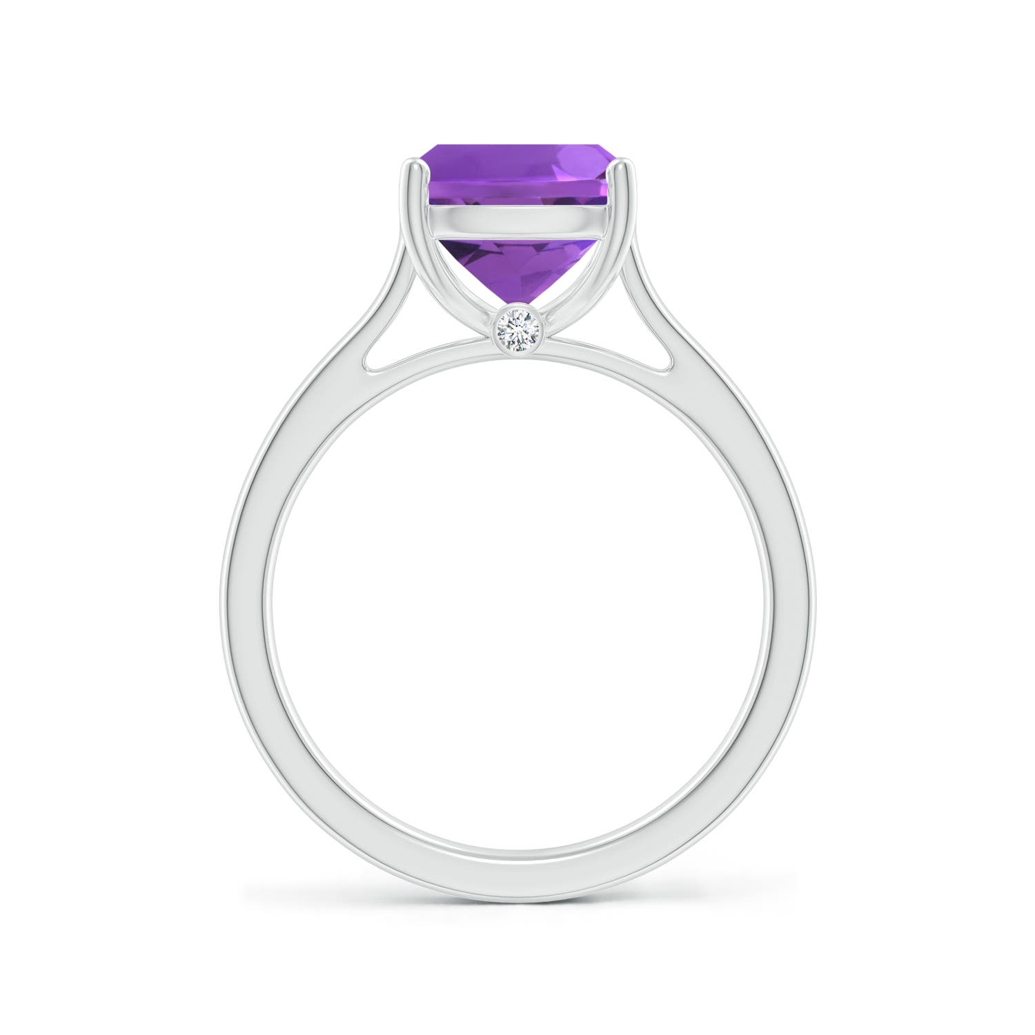 AAA - Amethyst / 2.72 CT / 14 KT White Gold