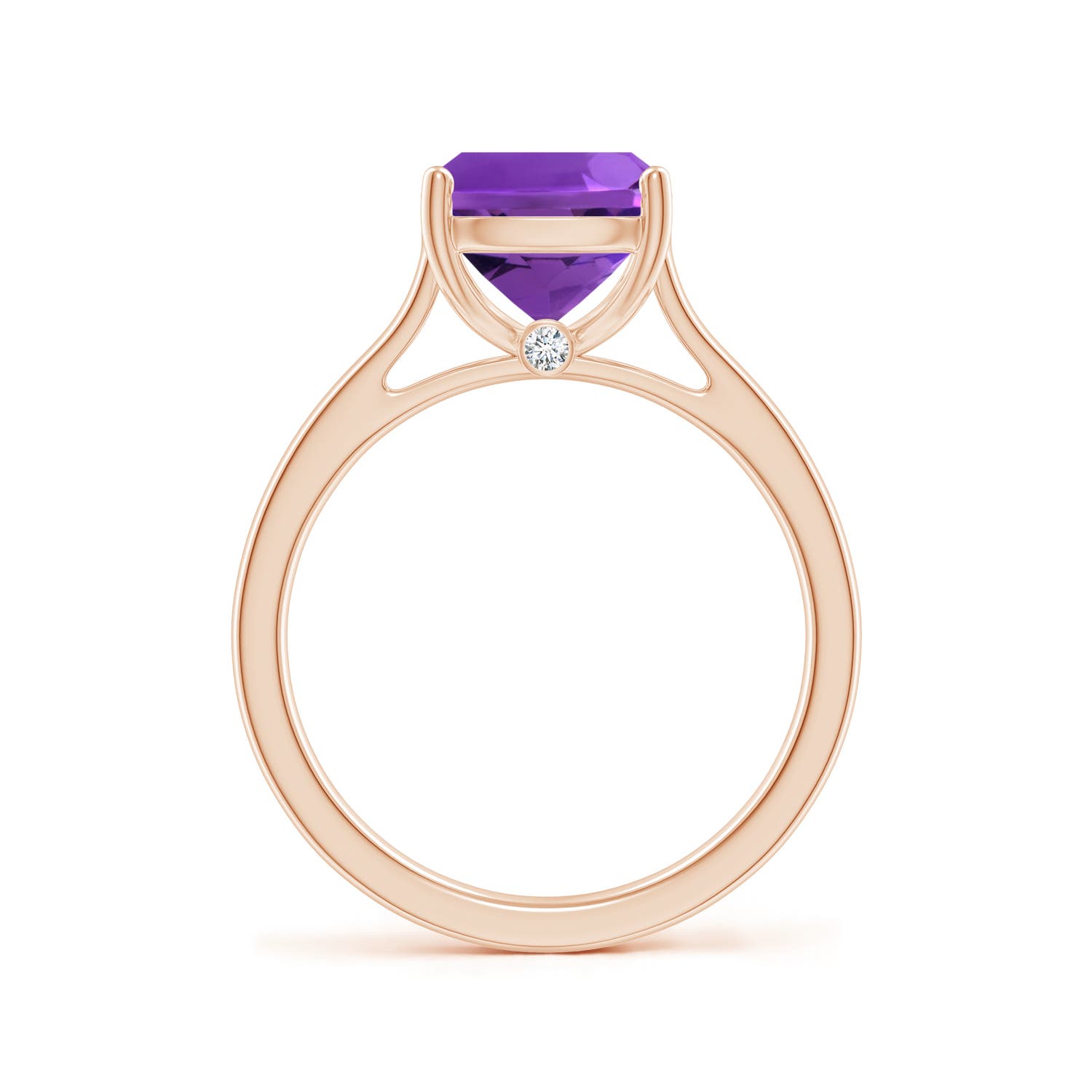 AAAA - Amethyst / 2.72 CT / 14 KT Rose Gold