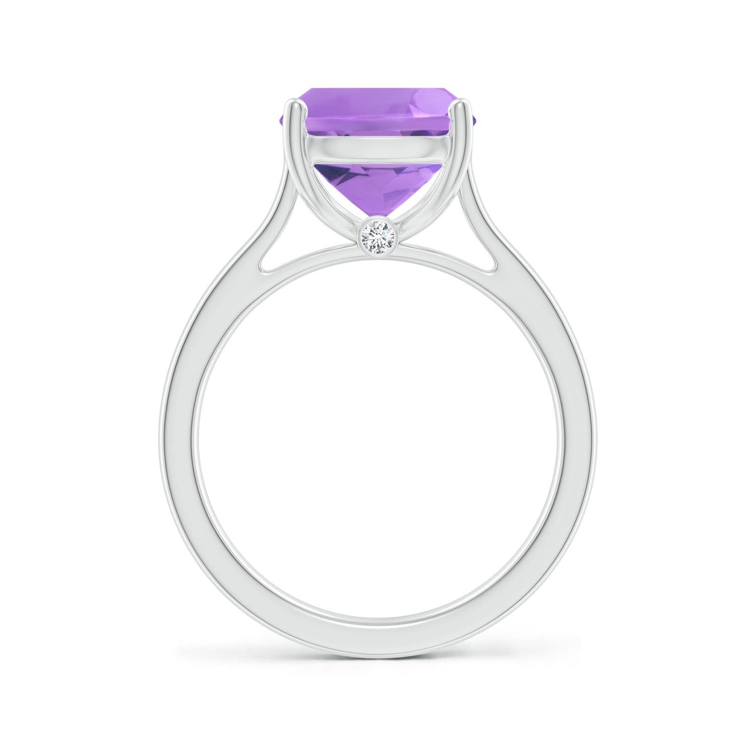 A - Amethyst / 3.53 CT / 14 KT White Gold