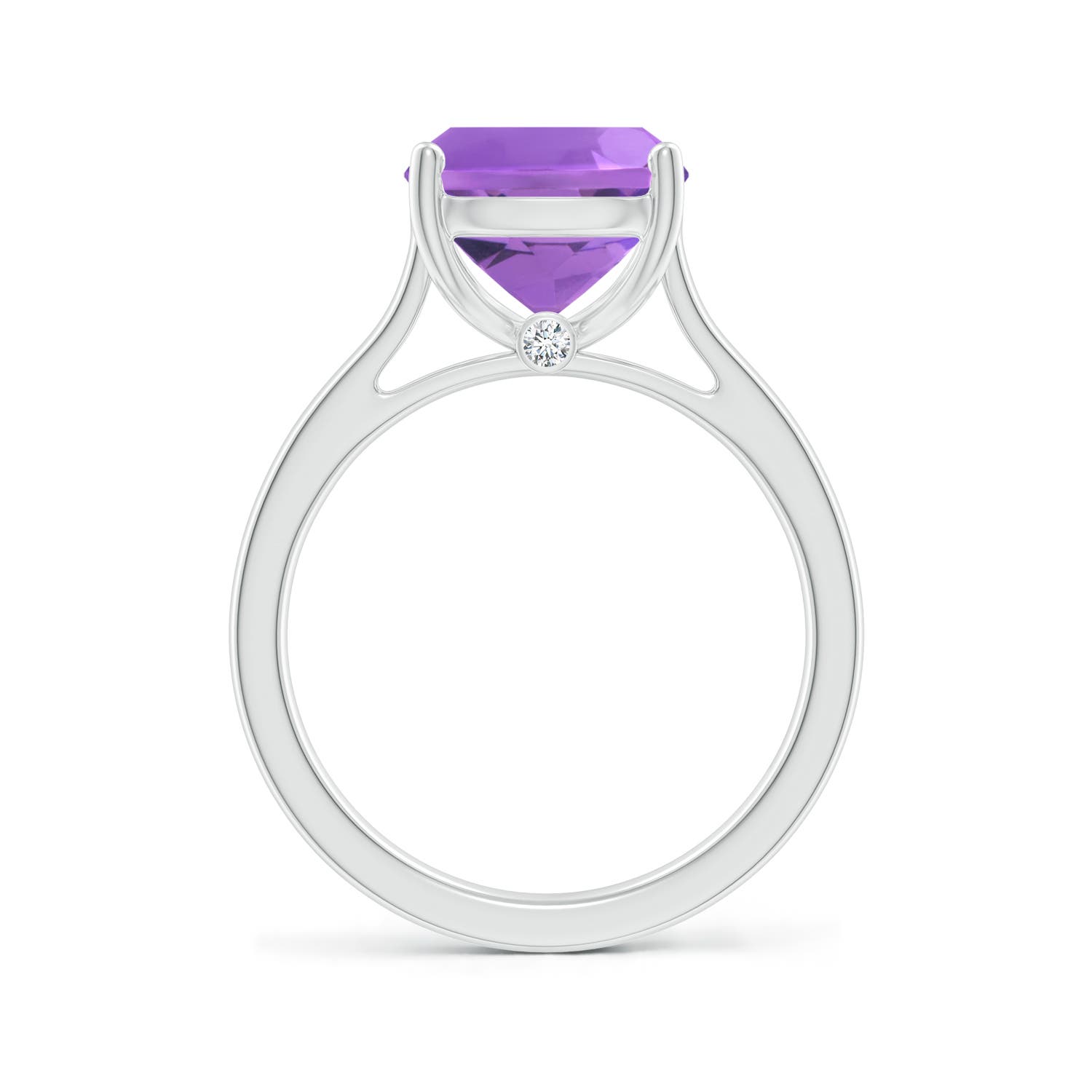 AA - Amethyst / 3.53 CT / 14 KT White Gold