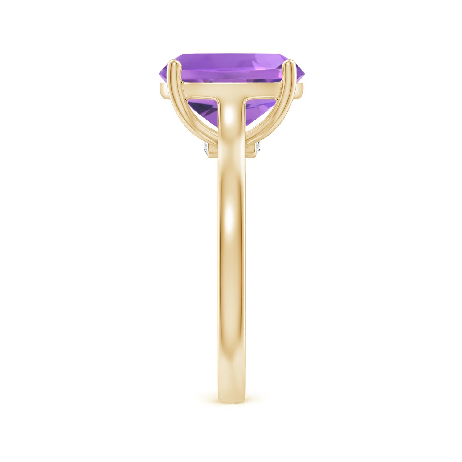 AA - Amethyst / 3.53 CT / 14 KT Yellow Gold