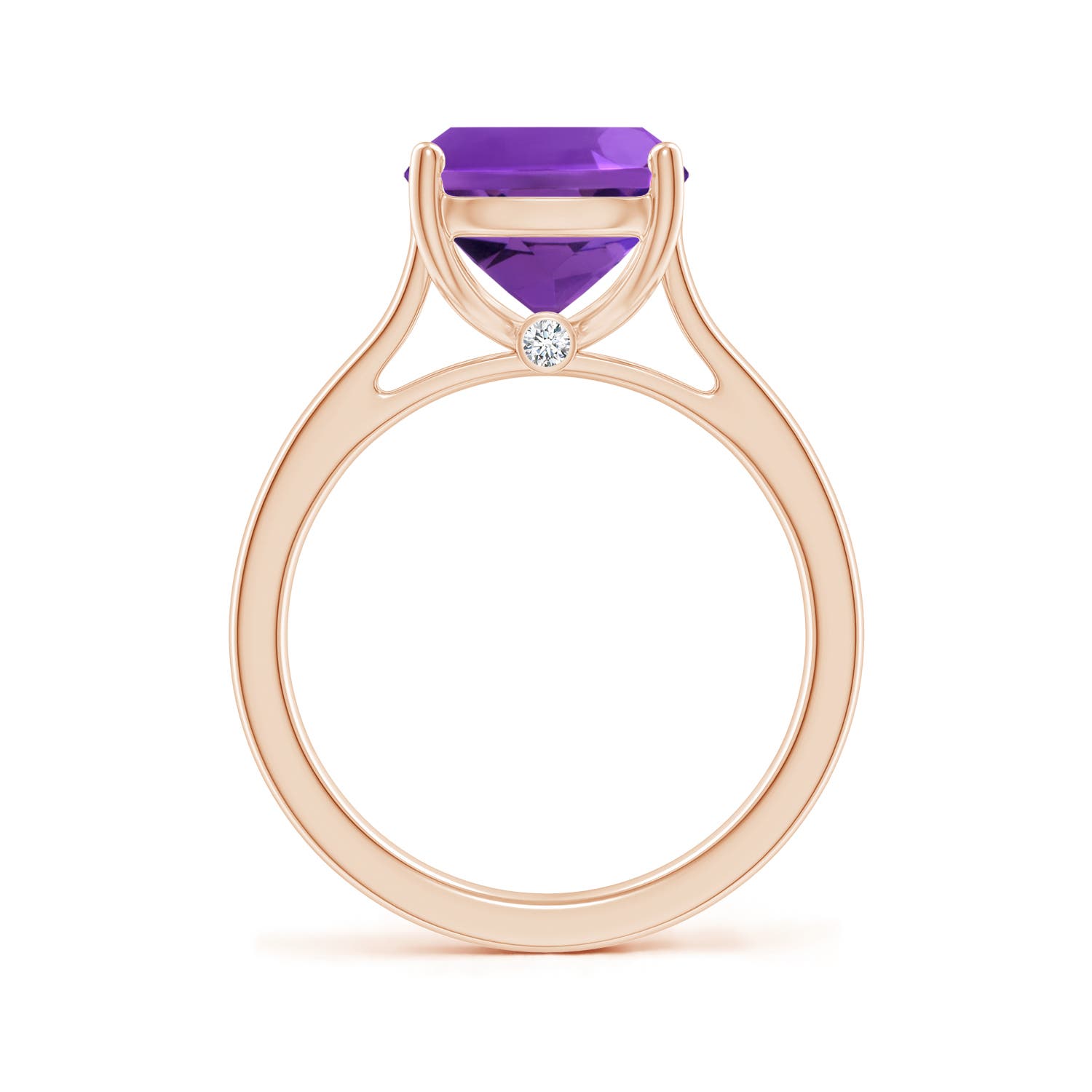 AAAA - Amethyst / 3.53 CT / 14 KT Rose Gold