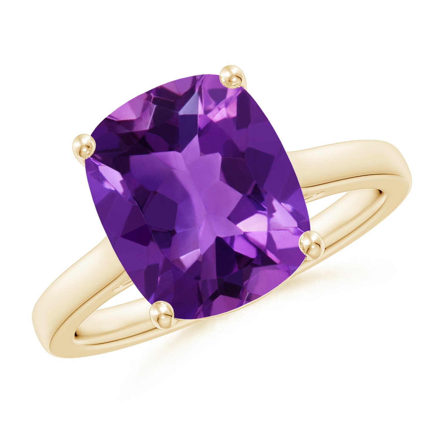 AAAA - Amethyst / 3.53 CT / 14 KT Yellow Gold