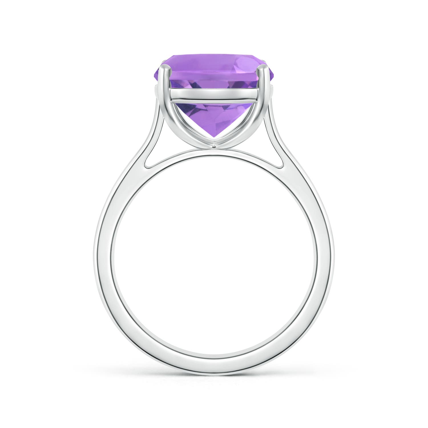 A - Amethyst / 4.64 CT / 14 KT White Gold