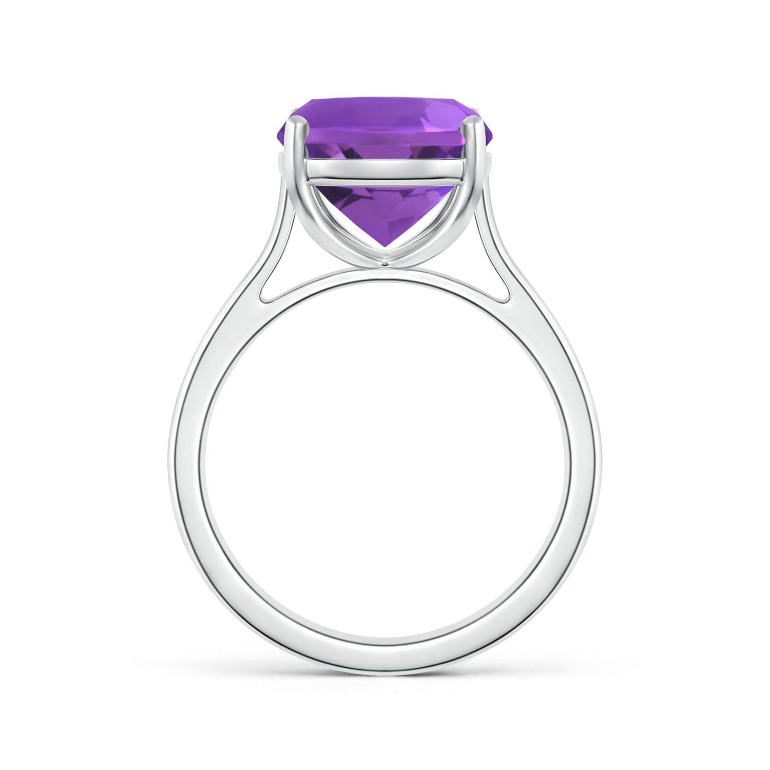 AAA - Amethyst / 4.64 CT / 14 KT White Gold