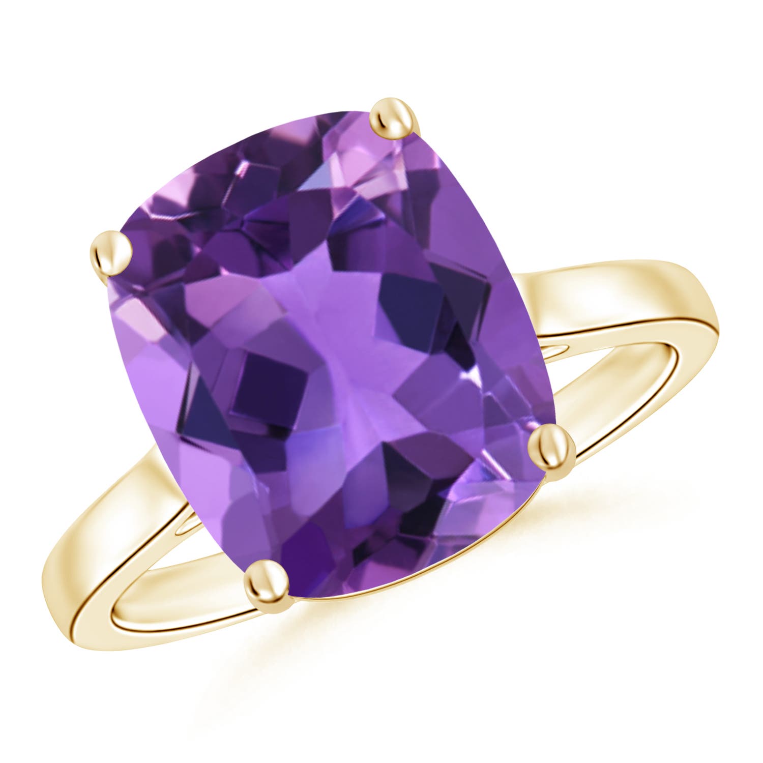 AAA - Amethyst / 4.64 CT / 14 KT Yellow Gold