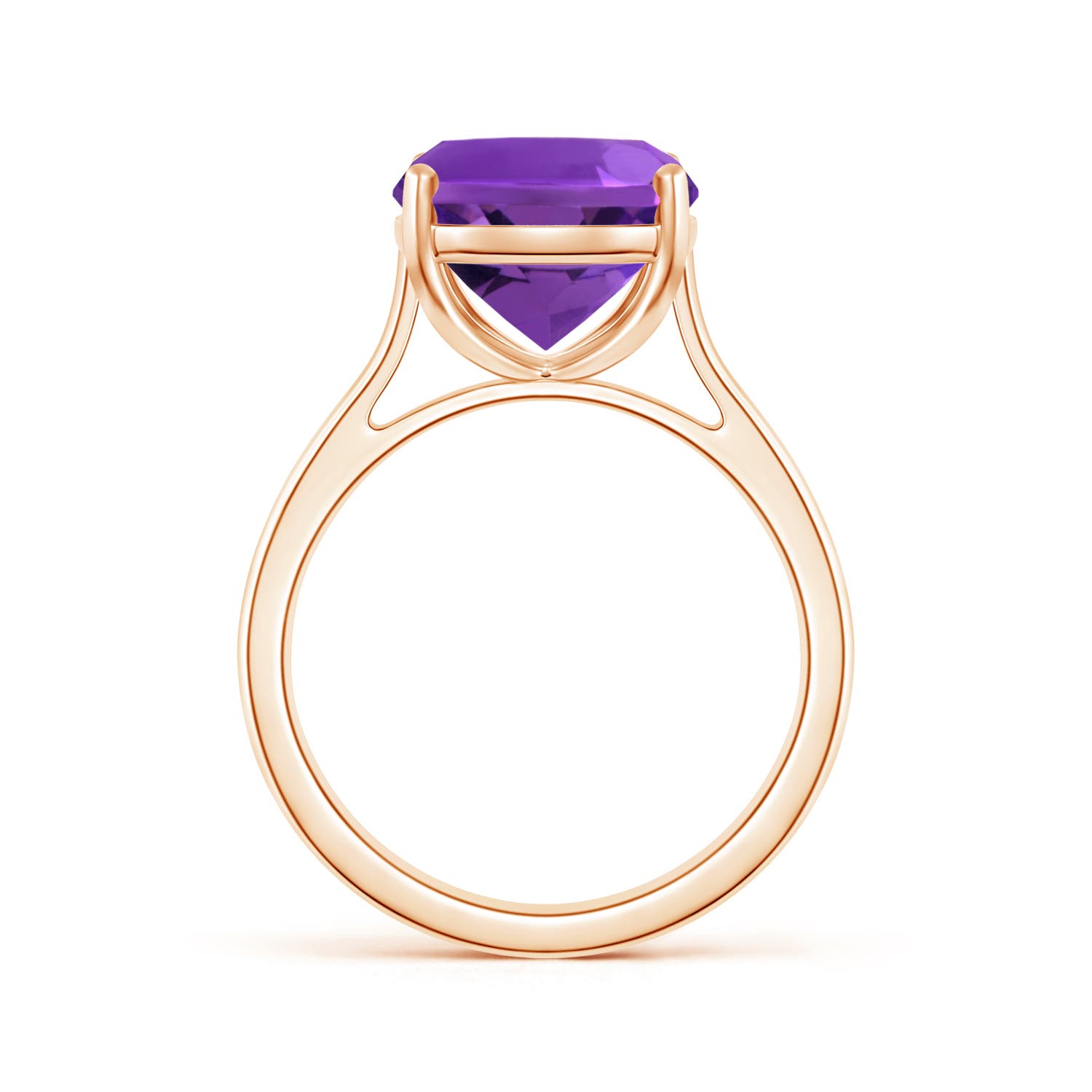 AAAA - Amethyst / 4.64 CT / 14 KT Rose Gold